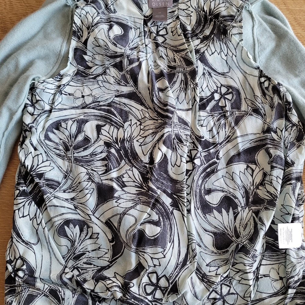 Sigrid Olsen Light Blue Cashmere And Silk Cardigan XS - Picture 6 of 15